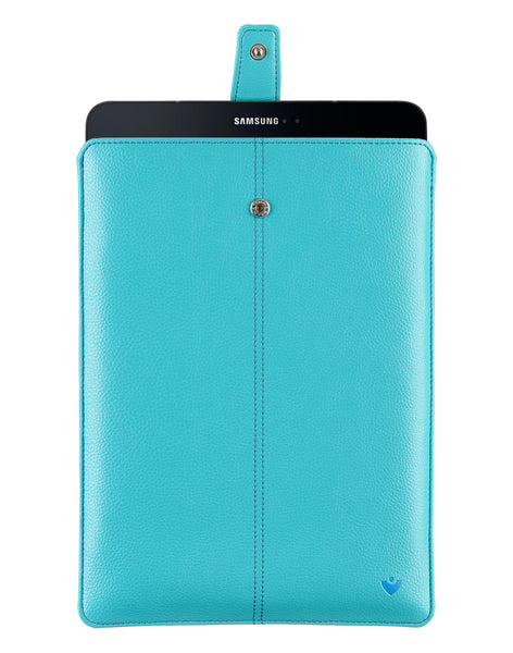 Samsung Galaxy retailer Tab S4 Case | Blue Faux leather | Screen Cleaning and Sanitizing Case | NueVue tablet sleeve with antibacterial lining | Gift